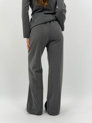 Tailleur Giacca con Nodo e Pantalone Keira Grigio