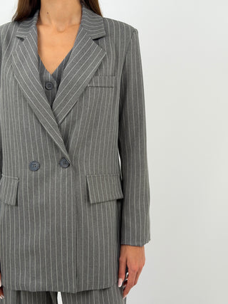 Completo Giacca e Pantalone Gessato Grigio