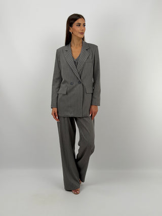 Completo Giacca e Pantalone Gessato Grigio