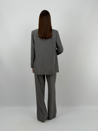 Completo Giacca e Pantalone Gessato Grigio