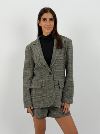 Set Giacca e Shorts Principe di Galles