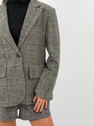 Set Giacca e Shorts Principe di Galles