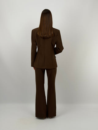 Completo Giacca Monopetto e Pantalone Marrone