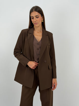 Completo Giacca Doppiopetto e Pantalone Marrone