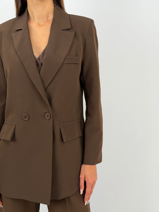 Completo Giacca Doppiopetto e Pantalone Marrone