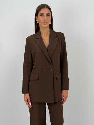 Completo Giacca Doppiopetto e Pantalone Marrone