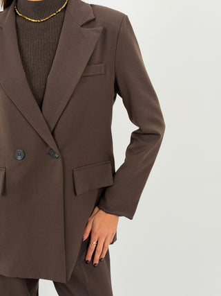 Tailleur Giacca e Pantalone Emily Marrone