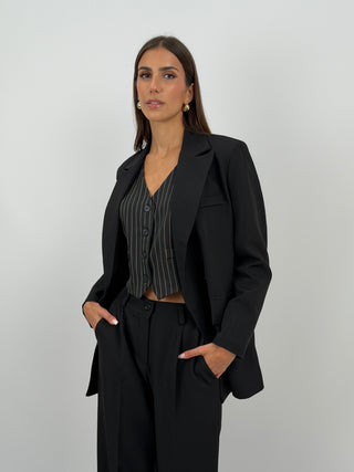 Completo Giacca Doppiopetto e Pantalone Nero