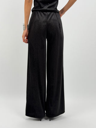 Completo Maglia e Pantalone in Ciniglia Nero