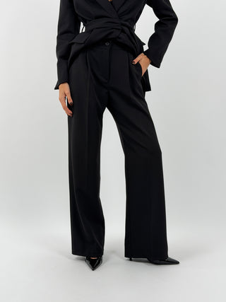 Tailleur Giacca e Pantalone Emily con Cintura Nero