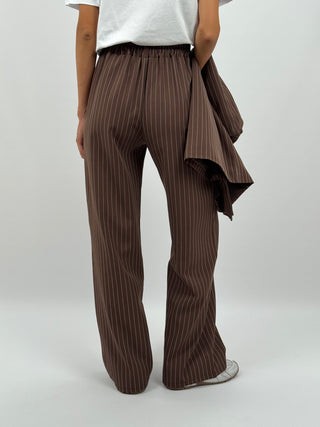 Completo Giacca e Pantalone Gessato Sinner Intense Marrone
