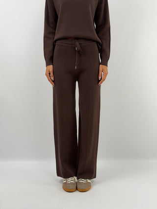 Coordinato Comfy in Maglia Marrone