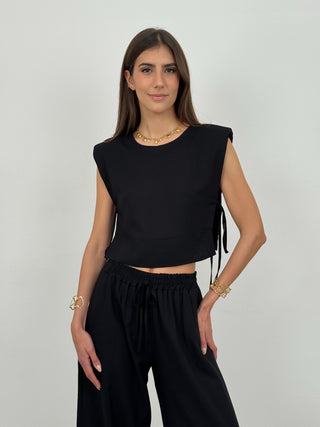 Coordinato in Lino Priscilla Nero