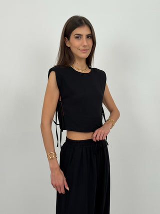 Coordinato in Lino Priscilla Nero