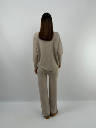 Coordinato Comfy in Maglia Tortora