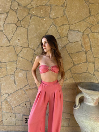 Coordinato Top e Pantalone Samba Rosa - PALOMA Store