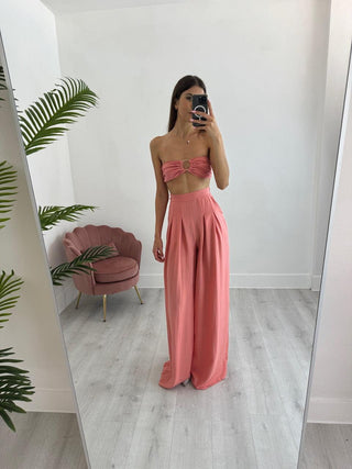 Coordinato Top e Pantalone Samba Rosa - PALOMA Store