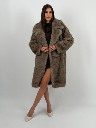 Pelliccia Lunga Geneve Tortora