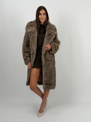 Pelliccia Lunga Geneve Tortora