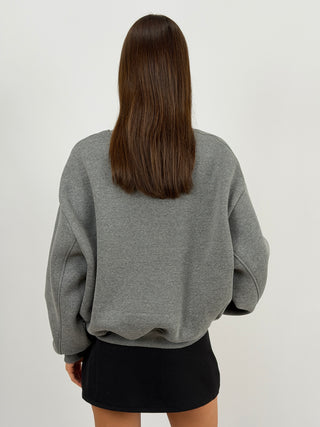 Felpa Lumina Sporty Soho Club Grigia