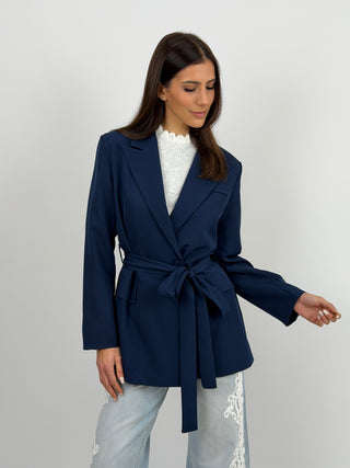 Blazer Blu con Fusciacca