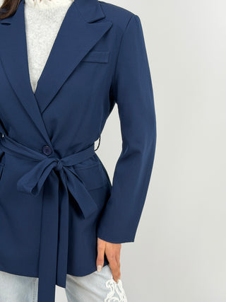 Blazer Blu con Fusciacca