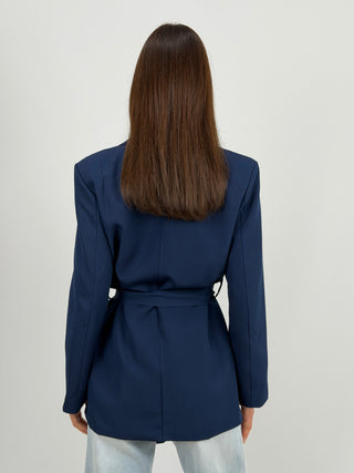 Blazer Blu con Fusciacca