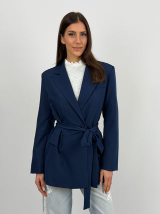 Blazer Blu con Fusciacca