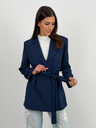 Blazer Blu con Fusciacca