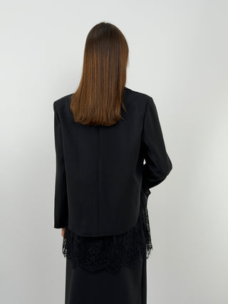Blazer Noir avec Dentelle