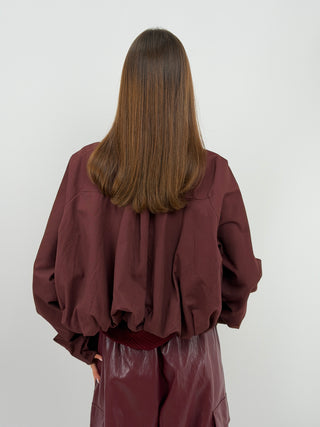 Giacca con Arricciature Bordeaux