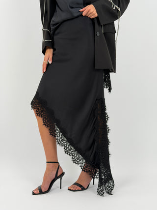 Gonna Asimmetrica con Pizzo Nera