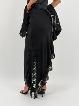 Gonna Asimmetrica con Pizzo Nera