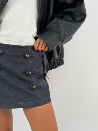 Gonna Napoleon in Denim Lumina