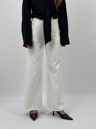 Jeans Wide Leg Eclipse Bianco