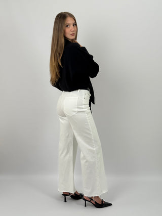 Jeans Wide Leg Eclipse Bianco