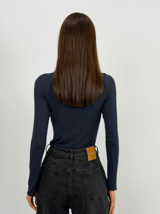 Maglia Ultralight con Cashmere Blu