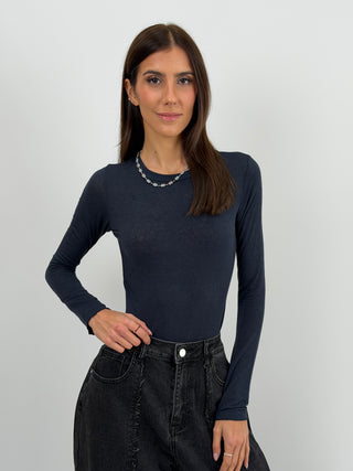 Maglia Ultralight con Cashmere Blu