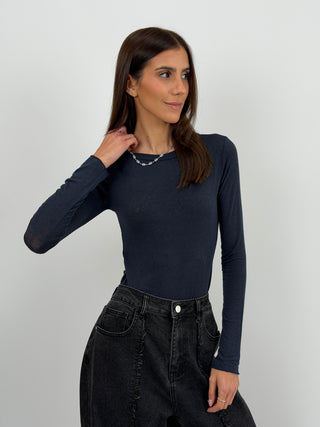 Maglia Ultralight con Cashmere Blu