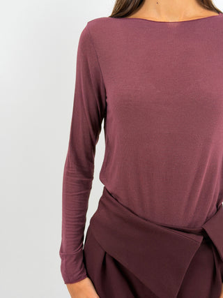 Maglia Ultralight con Cashmere Bordeaux
