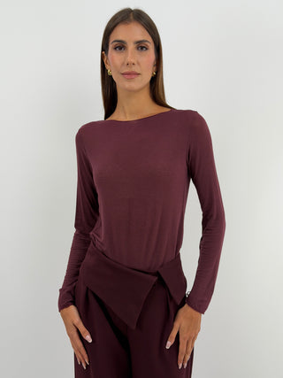 Maglia Ultralight con Cashmere Bordeaux