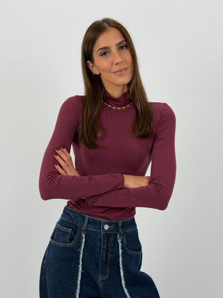 Dolcevita Ultralight con Cashmere Bordeaux