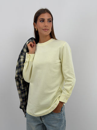 Maglia con Polsini Gialla Lumina