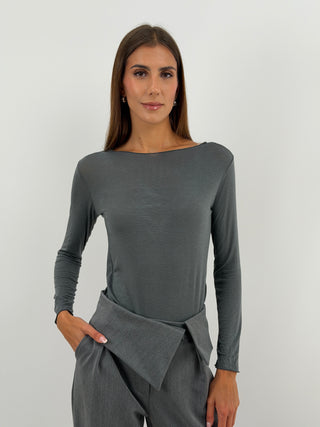 Maglia Ultralight con Cashmere Grigia