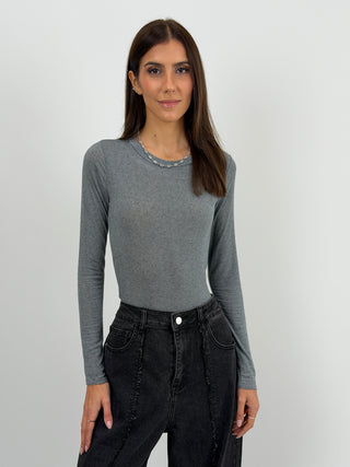 Maglia Ultralight con Cashmere Grigia