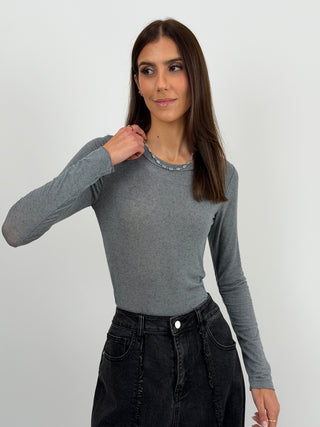 Maglia Ultralight con Cashmere Grigia