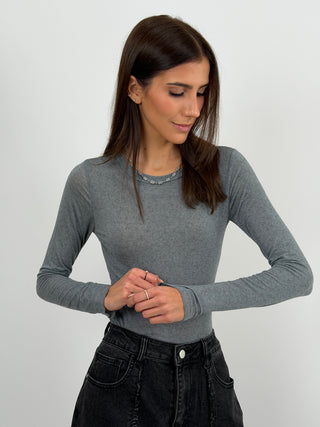 Maglia Ultralight con Cashmere Grigia