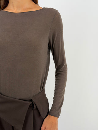 Maglia Ultralight con Cashmere Marrone