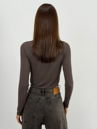 Maglia Ultralight con Cashmere Marrone