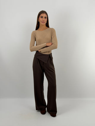 Maglia Ultralight con Cashmere Mocha Mousse